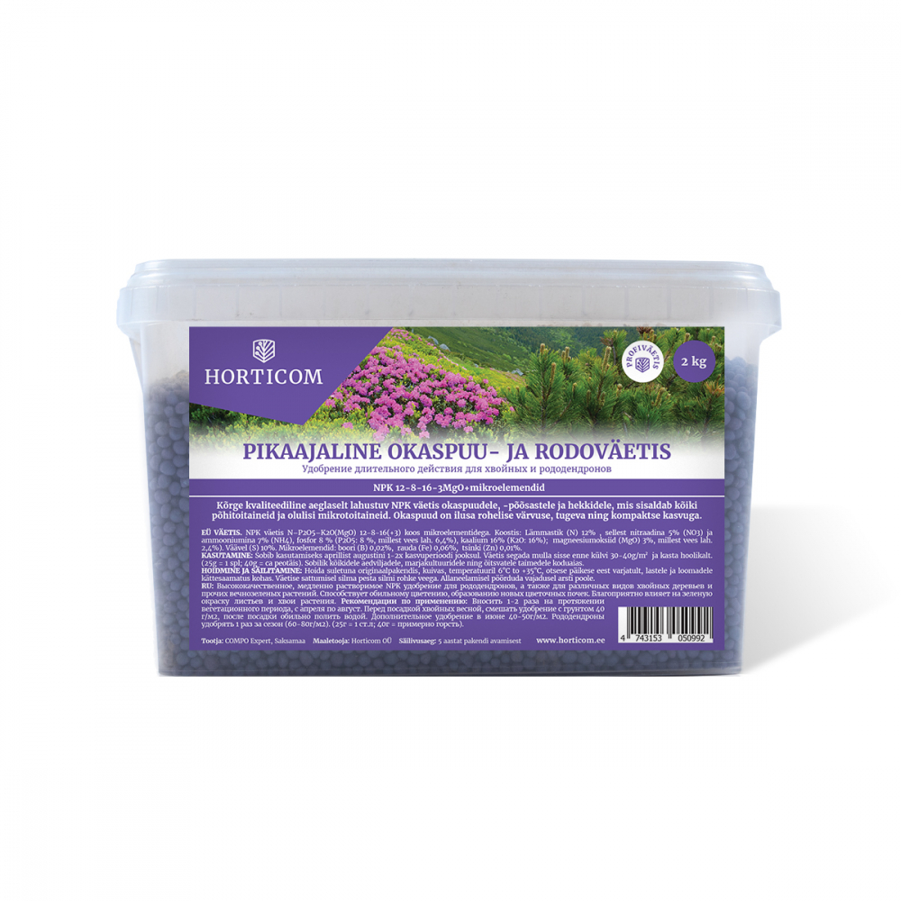 Vikatimees horticom pikaajaline okaspuu ja rodoväetis